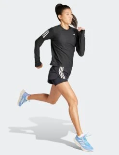 ADIDAS Own The Run Long Sleeve Tee - Black -Outlet Elevate Activewear Store adidas own the run long sleeve tee black in1568 6