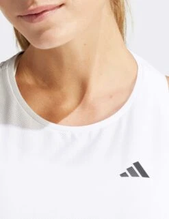 ADIDAS Own The Run Tank Top - White -Outlet Elevate Activewear Store adidas own the run tank top white ik7441 2