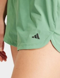 ADIDAS Pacer Stretch-Woven Zipper Pocket Lux Shorts - Preloved Green -Outlet Elevate Activewear Store adidas pacer stretch woven zipper pocket lux shorts preloved green iv5219 3
