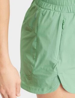 ADIDAS Pacer Stretch-Woven Zipper Pocket Lux Shorts - Preloved Green -Outlet Elevate Activewear Store adidas pacer stretch woven zipper pocket lux shorts preloved green iv5219 4