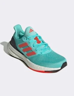 ADIDAS Pureboost 23 Shoes - Flash Aqua/Bright Red/Crystal White -Outlet Elevate Activewear Store adidas pureboost 23 shoes aqua red white if2389 5