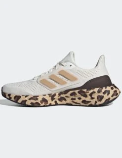 ADIDAS Pureboost 23 Shoes - Core White/Gold Metallic/Shadow Brown -Outlet Elevate Activewear Store adidas pureboost 23 shoes white gold brown if1558 4