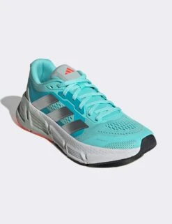 ADIDAS Questar Shoes - Flash Aqua/Silver Metallic/Solar Red -Outlet Elevate Activewear Store adidas questar shoes aqua silver red if4686 5