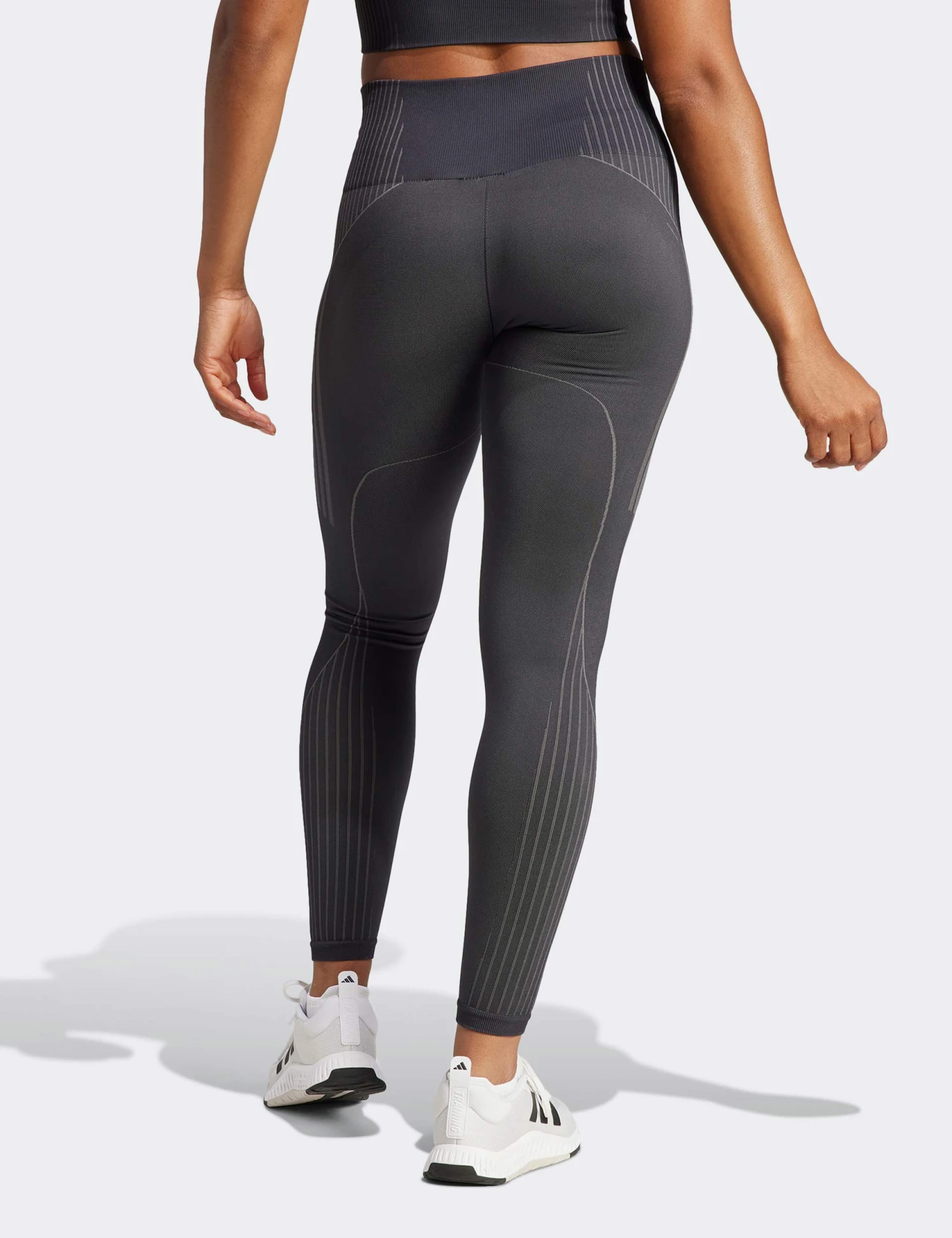 ADIDAS Seamless Branded 7/8 Leggings - Black 2 ADIDAS Seamless Branded 7/8 Leggings - Black - Image 2