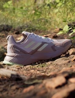 ADIDAS Terrex Soulstride Trail Running Shoes - Preloved Fig/Crystal Jade/Semi Green Spark -Outlet Elevate Activewear Store adidas terrex soulstride trail running shoes fig jade green id7762 3