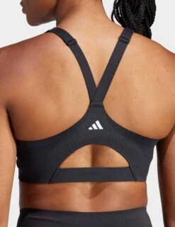 ADIDAS TLRD Impact Luxe High-Support Zip Bra - Black -Outlet Elevate Activewear Store adidas tlrd impact luxe high support zip bra black 1 il2911 3