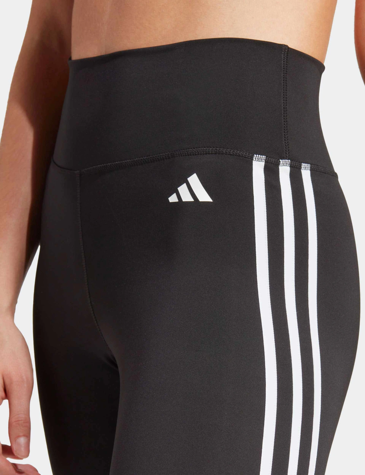 ADIDAS Train Essentials 3-Stripes High Waisted 7/8 Leggings - Black 3 ADIDAS Train Essentials 3-Stripes High Waisted 7/8 Leggings - Black - Image 3