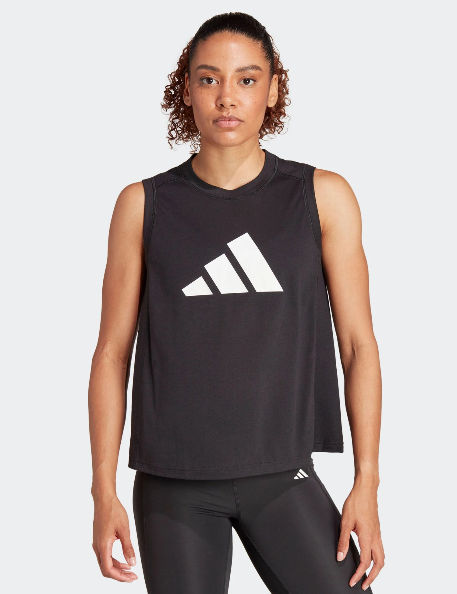 ADIDAS Train Essentials Big Performance Logo Training Tank Top - Black 1 ADIDAS Train Essentials Big Performance Logo Training Tank Top - Black