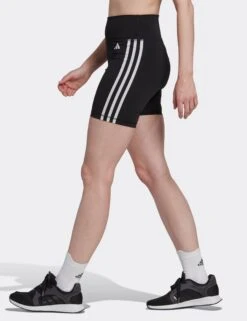 ADIDAS Training Essentials 3-Stripes High Waisted Short Leggings - Black 11 ADIDAS Training Essentials 3-Stripes High Waisted Short Leggings - Black -Outlet Elevate Activewear Store adidas training essentials 3 stripes hw short leggings black hk9964 7