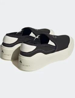 Court Slip-On Shoes - Core Black/Off White/Cloud White -Outlet Elevate Activewear Store adidas x stella mccartney court slip on shoes black white hp2772 4