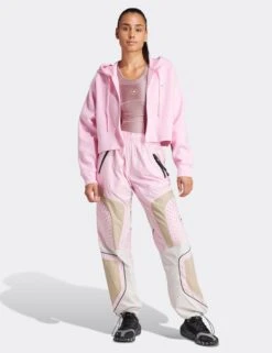 Cropped Hoodie - True Pink -Outlet Elevate Activewear Store adidas x stella mccartney cropped hoodie true pink it2538 5