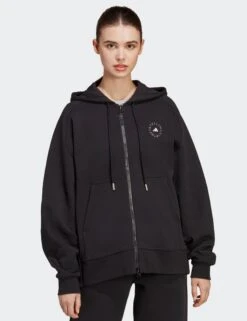 Full-Zip Hoodie - Black/White