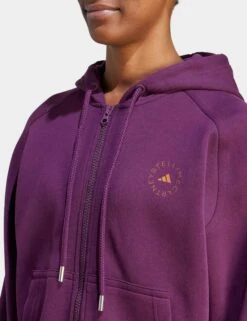 Full-Zip Hoodie - Red Night -Outlet Elevate Activewear Store adidas x stella mccartney full zip hoodie red night ij0578 4