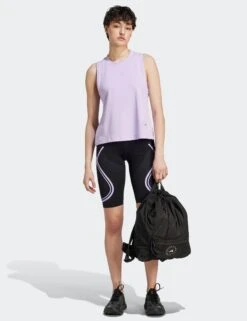 Logo Tank - Purple Glow -Outlet Elevate Activewear Store adidas x stella mccartney logo tank purple glow IA1513 5