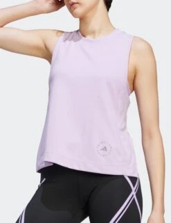 Logo Tank - Purple Glow -Outlet Elevate Activewear Store adidas x stella mccartney logo tank purple glow IA1513 7