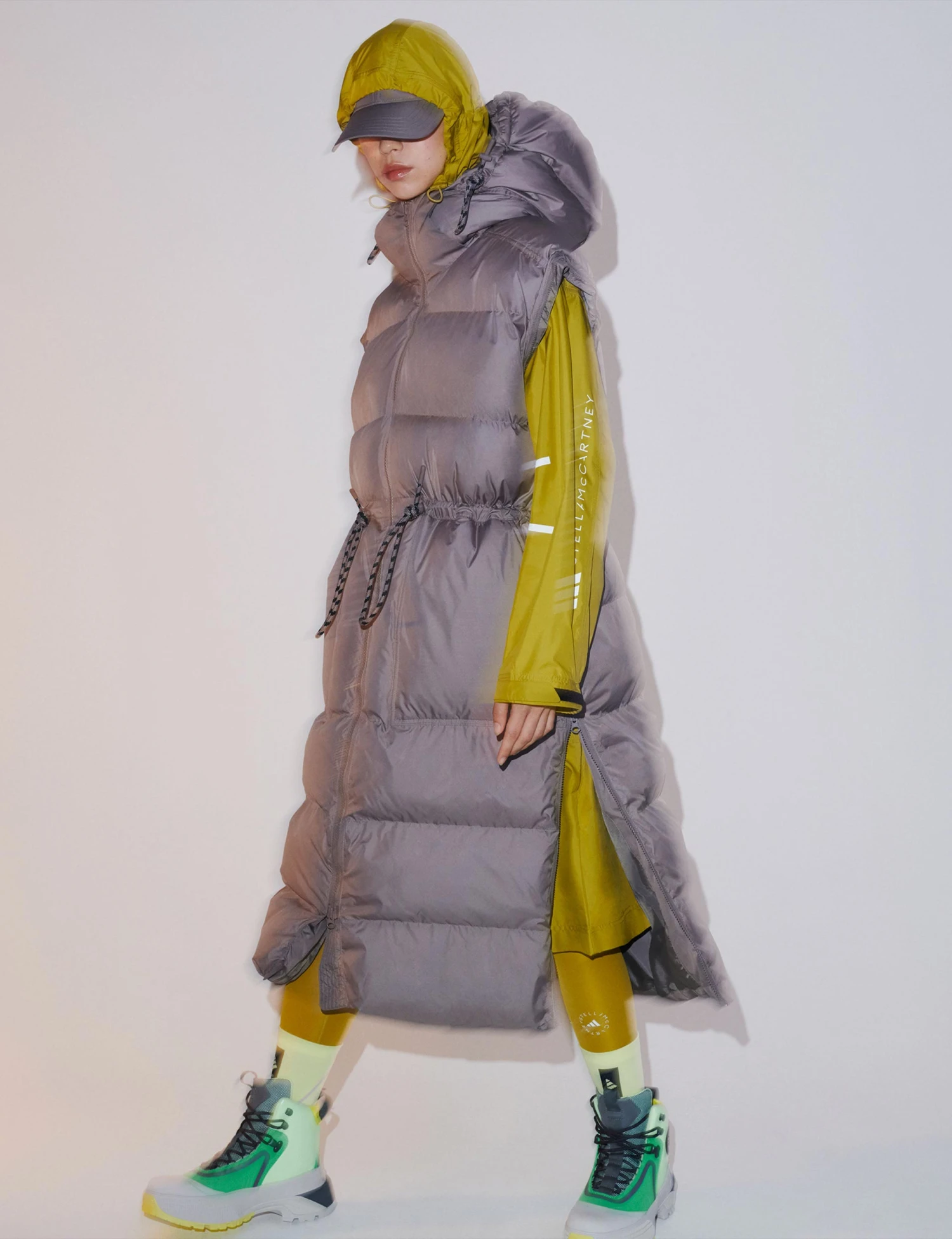 Long Padded Jacket - Brown 2 Long Padded Jacket - Brown - Image 2