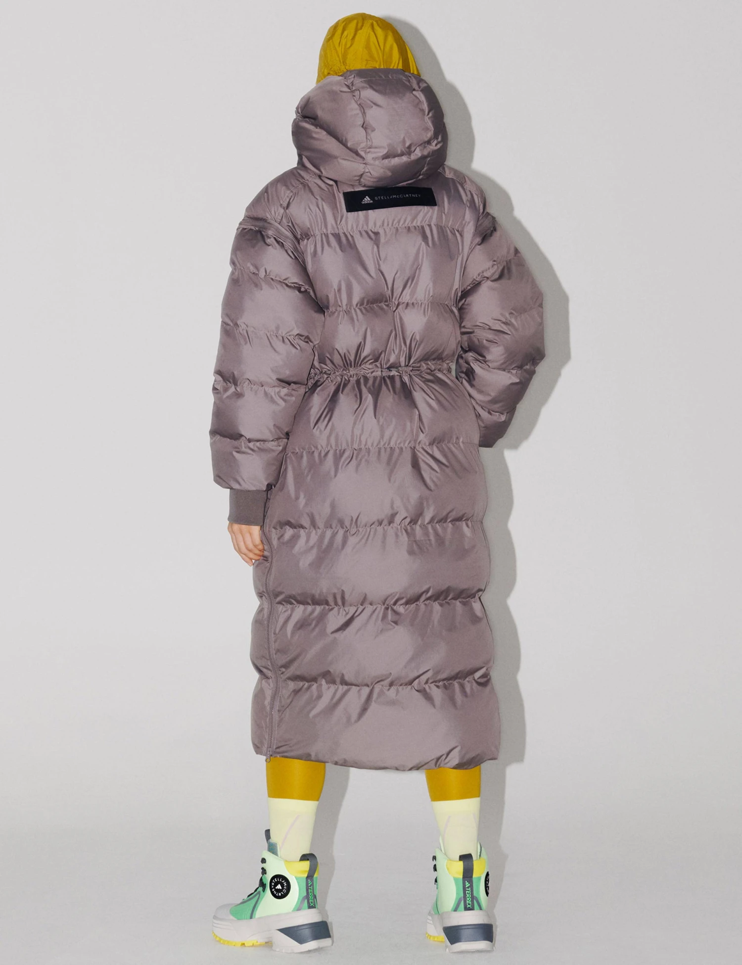 Long Padded Jacket - Brown 3 Long Padded Jacket - Brown - Image 3