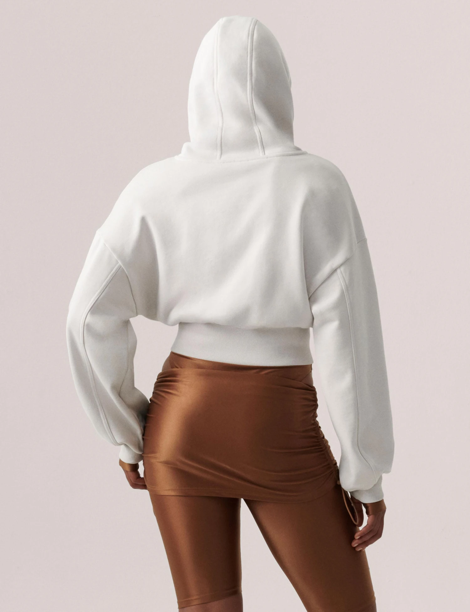 Sportswear Cropped Hoodie - Chalk Pearl 2 Sportswear Cropped Hoodie - Chalk Pearl - Image 2