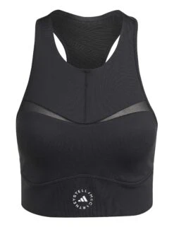 Training Crop Top - Black -Outlet Elevate Activewear Store adidas x stella mccartney training crop top black IB5528 2