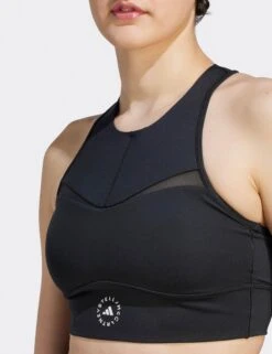 Training Crop Top - Black -Outlet Elevate Activewear Store adidas x stella mccartney training crop top black IB5528 4