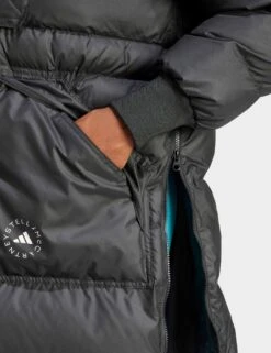 TrueNature Long Padded Jacket - Black -Outlet Elevate Activewear Store adidas x stella mccartney truenature long padded jacket black hz9130 4