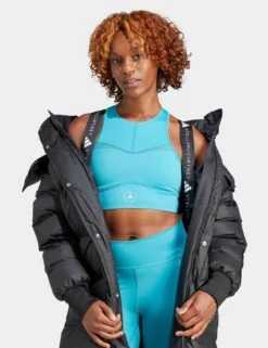 TrueNature Long Padded Jacket - Black -Outlet Elevate Activewear Store adidas x stella mccartney truenature long padded jacket black hz9130 7