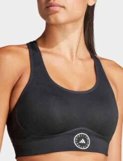 TruePace High Support Sports Bra - Black -Outlet Elevate Activewear Store adidas x stella mccartney truepace high support sports bra black it9380 3