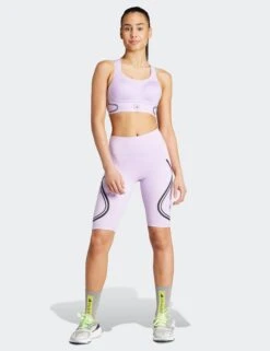 TruePace High Support Sports Bra - Purple Glow -Outlet Elevate Activewear Store adidas x stella mccartney truepace high support sports bra purple glow II3229 3