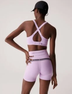 TruePace High Support Sports Bra - Purple Glow -Outlet Elevate Activewear Store adidas x stella mccartney truepace high support sports bra purple glow II3229 7