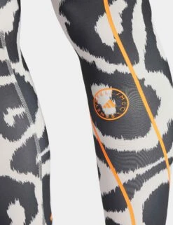 TruePace Long Running Leggings - Chalk Pearl/Black 7 TruePace Long Running Leggings - Chalk Pearl/Black -Outlet Elevate Activewear Store adidas x stella mccartney truepace long running leggings pearl black it3324 4