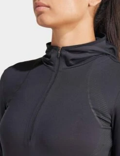 TruePace Long Sleeve Running Tee - Black -Outlet Elevate Activewear Store adidas x stella mccartney truepace long sleeve running tee black it9049 3