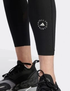 TruePurpose Optime Training Leggings - Black -Outlet Elevate Activewear Store adidas x stella mccartney truepurpose optime training leggings black IB6792 3