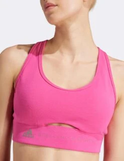 TrueStrength Medium-Support Bra - Real Magenta/Tech Earth -Outlet Elevate Activewear Store adidas x stella mccartney truestrength medium support bra magenta earth it5718 3