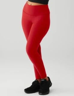 7/8 High Waisted Airbrush Legging - Classic Red 13 7/8 High Waisted Airbrush Legging - Classic Red -Outlet Elevate Activewear Store alo yoga 7 8 hw airbrush legging classic red W5604R 2