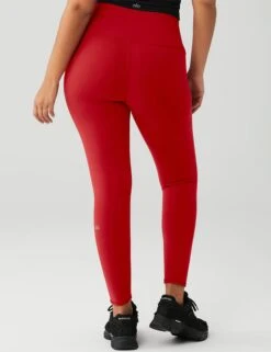7/8 High Waisted Airbrush Legging - Classic Red 14 7/8 High Waisted Airbrush Legging - Classic Red -Outlet Elevate Activewear Store alo yoga 7 8 hw airbrush legging classic red W5604R 3
