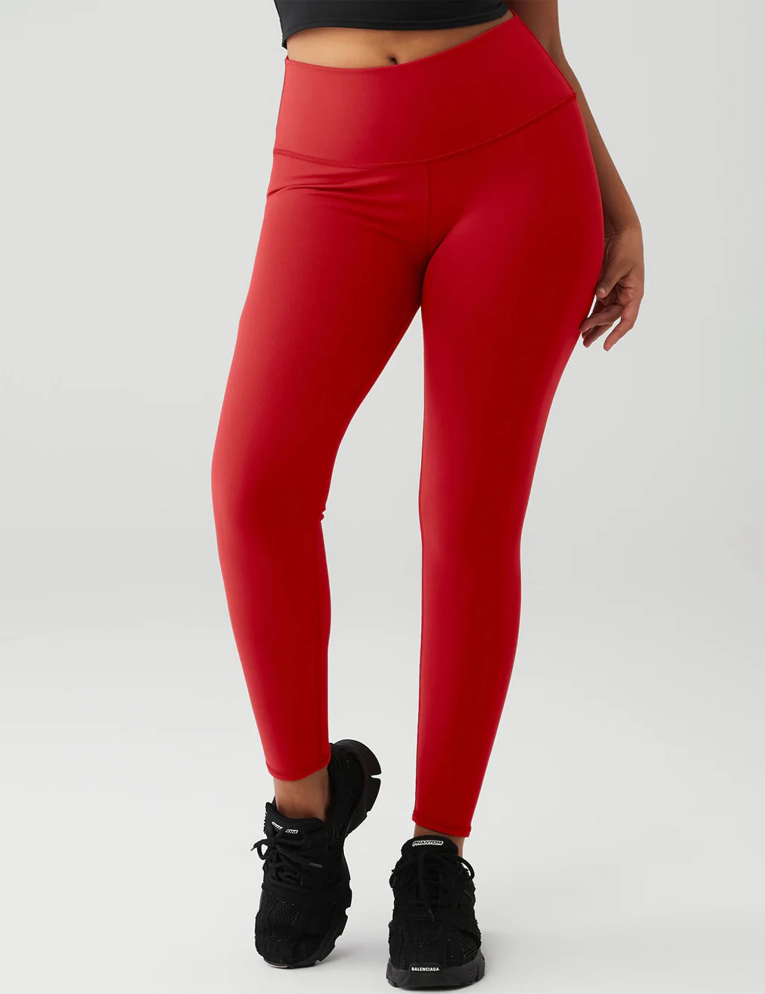 7/8 High Waisted Airbrush Legging - Classic Red 5 7/8 High Waisted Airbrush Legging - Classic Red - Image 5