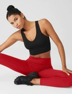 7/8 High Waisted Airbrush Legging - Classic Red 15 7/8 High Waisted Airbrush Legging - Classic Red -Outlet Elevate Activewear Store alo yoga 7 8 hw airbrush legging classic red W5604R 5