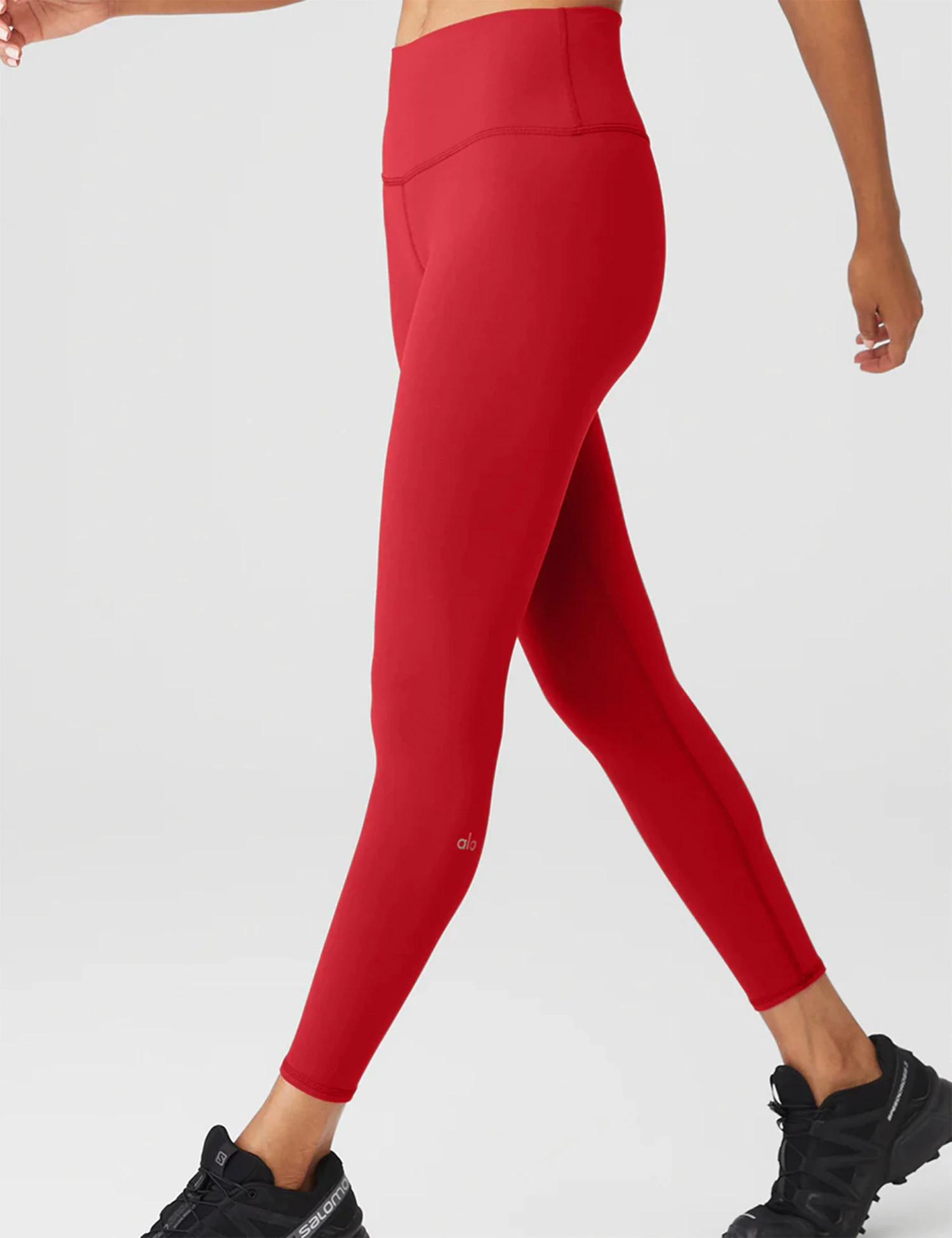 7/8 High Waisted Airbrush Legging - Classic Red 2 7/8 High Waisted Airbrush Legging - Classic Red - Image 2