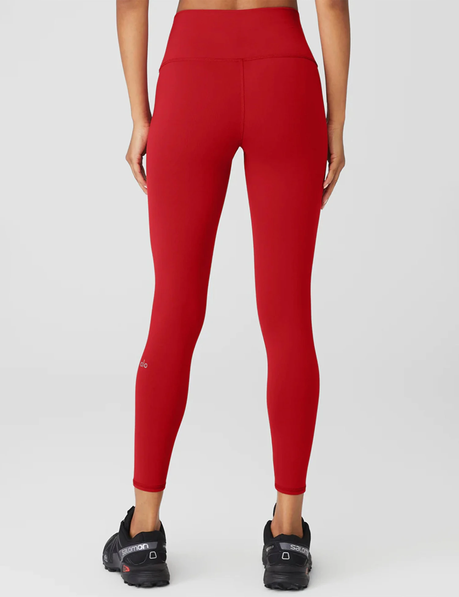 7/8 High Waisted Airbrush Legging - Classic Red 3 7/8 High Waisted Airbrush Legging - Classic Red - Image 3