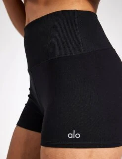 Alosoft Aura Short - Black 6 Alosoft Aura Short - Black -Outlet Elevate Activewear Store alo yoga alosoft aura short black SKU ZGL152 0004