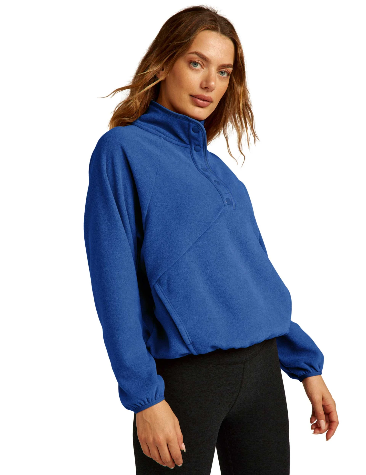 Beyond Yoga Tranquility Pullover - Marine Blue 2 Beyond Yoga Tranquility Pullover - Marine Blue - Image 2