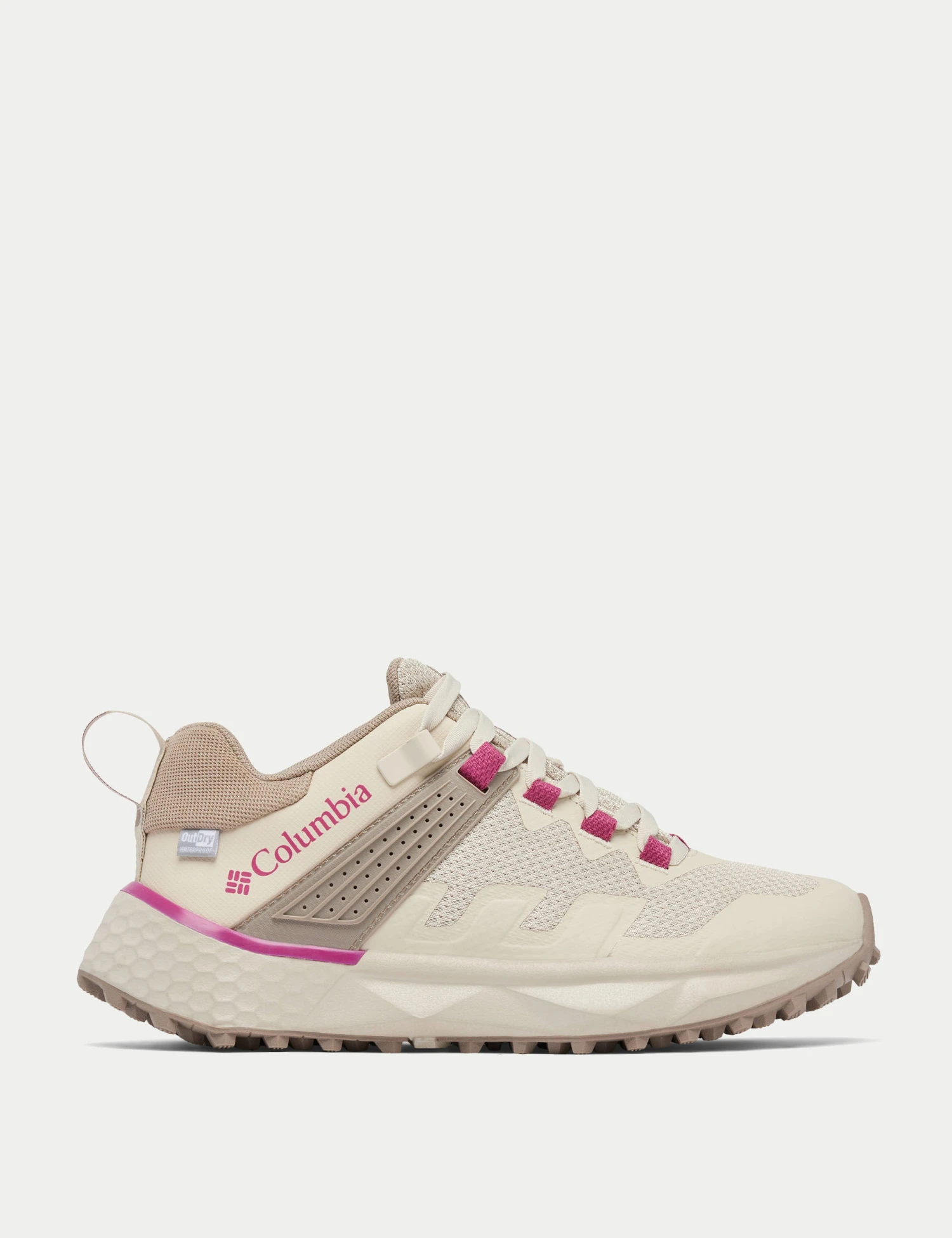 Columbia Facet 75 Outdry Waterproof Hiking Shoe - Dark Stone/Dark Fuchsia 1 Columbia Facet 75 Outdry Waterproof Hiking Shoe - Dark Stone/Dark Fuchsia