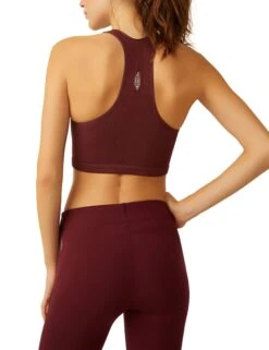 Free Throw Crop - Oxblood -Outlet Elevate Activewear Store free people movement free throw crop oxblood OB916007 6132 4
