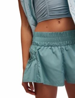 Get Your Flirt On Shorts - Eucalyptus -Outlet Elevate Activewear Store free people movement get your flirt on shorts eucalyptus OB1211408 4103 4