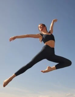 High Waisted Ankle Breathe Deeper Leggings - Midnight Navy -Outlet Elevate Activewear Store free people movement hw ankle breathe deeper leggings midnight navy 2