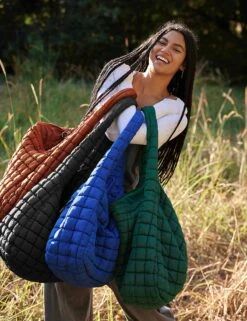 Quilted Carryall - Black -Outlet Elevate Activewear Store free people movement quilted carryall black 4