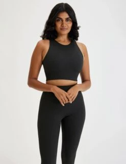 RIB Dylan Bra - Black -Outlet Elevate Activewear Store girlfriend collective rib dylan bra black 1