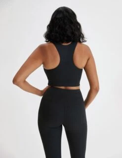 RIB Dylan Bra - Black -Outlet Elevate Activewear Store girlfriend collective rib dylan bra black 3