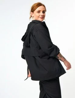 Sideline Full-Zip Windbreaker - Black 12 Sideline Full-Zip Windbreaker - Black -Outlet Elevate Activewear Store girlfriend collective sideline full zip windbreaker black 6007 3