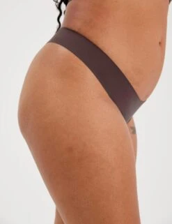 Sport Thong - Espresso -Outlet Elevate Activewear Store girlfriend collective sport thong espresso 9006 2